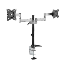 Logilink Kettős monitortartó, 13-27" alumínium, 342 mm karhossz tv állvány és fali konzol