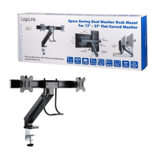 LogiLink kettős monitortartó 17 27" fogantyúval (BP0102) (BP0102) tv állvány és fali konzol