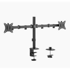 LogiLink kettős monitortartó 17 32" karhossz mindegyik 376mm,alumínium (BP0172) (BP0172) tv állvány és fali konzol