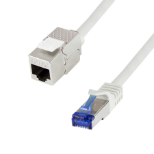 LogiLink Konszolidációs patch kábel, Cat.6A, S/FTP, szürke, 25 m kábel és adapter
