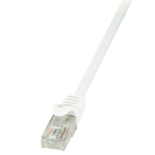 LogiLink LogiLink Patch kábel Econline, Cat.6, U/UTP, fehér, 0,5 m kábel és adapter