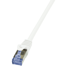 LogiLink LogiLink Patch kábel PrimeLine, Cat.6A, S/FTP, fehér, 1,5 m kábel és adapter