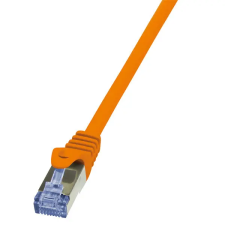 LogiLink LogiLink Patch kábel PrimeLine, Cat.6A, S/FTP, narancssárga, 0,25 m kábel és adapter