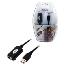 LogiLink Logilink UA0001A USB 2.0 hoszabbító kábel 5m Black (UA0001A) kábel és adapter