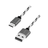 LogiLink Logilink USB 2.0 Type-C kábelkészlet, C/M-ről USB-A/M-re, alu, nejlon, fehér/fekete