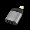 LogiLink Logilink USB 3.2 Gen2 Type-C adapter, USB-C/M-DP/F, 8K, alu, fekete/szürke