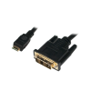  LOGILINK Mini-HDMI apa DVI-D kábel apa, 2.0 m