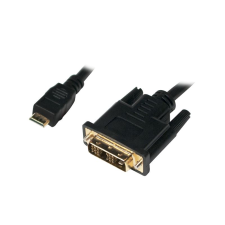 LogiLink Mini-HDMI apa –> DVI-D kábel apa, 2 m (CHM004) (CHM004) - HDMI kábel és adapter