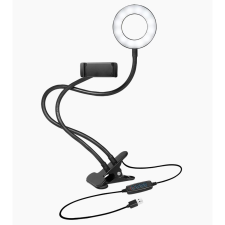 LogiLink Okostelefon tartó LED gyűrűs lámpával (AA0150) (AA0150) mobiltelefon kellék