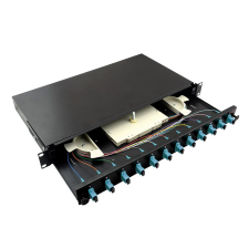LogiLink Optikai kábel elosztó, 19" (ODF) SC-SX 12 P, fekete egyéb hálózati eszköz