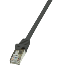 LogiLink - patch kábel, Cat.5e F/UTP 3,00m fekete - CP1063S kábel és adapter
