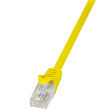 LogiLink - patch kábel, CAT 5e UTP 0,50m sárga - CP1027U kábel és adapter