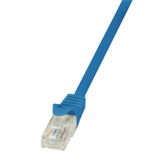 LogiLink - patch kábel, CAT 5e UTP 1m kék - CP1036U kábel és adapter