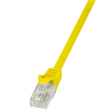 LogiLink Patch kábel Econline, Cat.5e, U/UTP, sárga, 10 m kábel és adapter