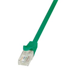 LogiLink Patch kábel Econline, Cat.5e, U/UTP, zöld, 10 m kábel és adapter