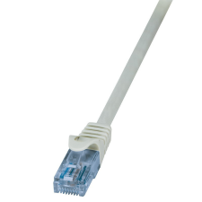 LogiLink Patch kábel Econline, Cat.6A, U/UTP, szürke, 5 m kábel és adapter