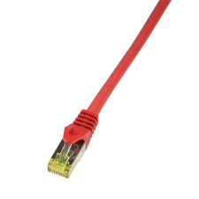LogiLink Patch kábel GHMT tanúsítvánnyal Cat.6A S/FTP piros 5m (CQ5074S) kábel és adapter