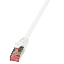 LogiLink Patch kábel PrimeLine, Cat.6, S/FTP, fehér, 15 m kábel és adapter