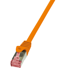 LogiLink Patch kábel PrimeLine, Cat.6, S/FTP, narancssárga, 10 m kábel és adapter