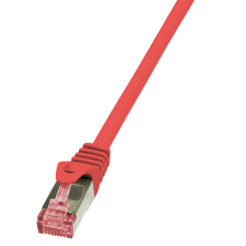 LogiLink Patch kábel PrimeLine, Cat.6, S/FTP, piros, 7,5 m kábel és adapter
