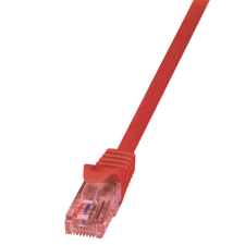 LogiLink Patch kábel PrimeLine, Cat.6, U/UTP, piros, 7,5 m kábel és adapter