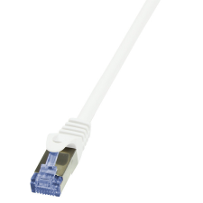 LogiLink Patch kábel PrimeLine, Cat.6A, S/FTP, fehér, 10 m kábel és adapter