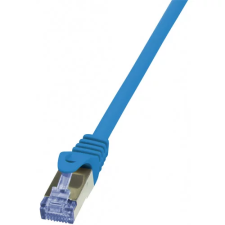 LogiLink Patch kábel PrimeLine, Cat.6A, S/FTP, kék, 1,5 m kábel és adapter