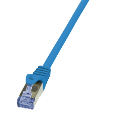 LogiLink patch kábel primeline, cat.6a, s/ftp, kék, 5 m kábel és adapter