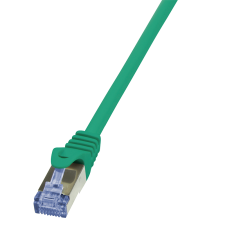 LogiLink Patch kábel PrimeLine, Cat.6A, S/FTP, zöld, 3 m kábel és adapter