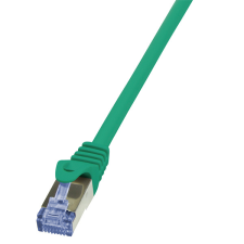 LogiLink patch kábel primeline, cat.6a, s/ftp, zöld, 5 m kábel és adapter
