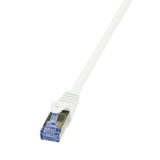 LogiLink Patch kábel PrimeLine, Cat.7 kábel, S/FTP, fehér, 1 m kábel és adapter