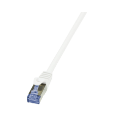 LogiLink Patch kábel PrimeLine, Cat.7 kábel, S/FTP, fehér, 2 m kábel és adapter
