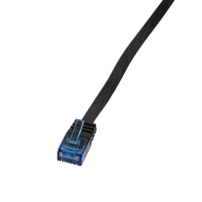 LogiLink patch kábel slimline, lapos, cat.6, u/utp, 0,25 m kábel és adapter