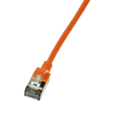 LogiLink Patch kábel SlimLine Ultraflex Cat.6A U/FTP 3m narancssárga (CQ9068S) kábel és adapter