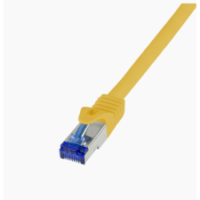 LogiLink Patch kábel Ultraflex Cat.6A S/FTP 10m sárga (C6A097S) (C6A097S) kábel és adapter
