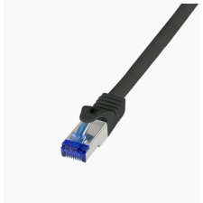 LogiLink Patch kábel Ultraflex Cat.6A S/FTP 1,5m fekete (C6A043S) kábel és adapter