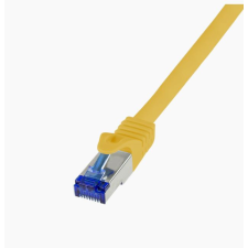 LogiLink Patch kábel Ultraflex Cat.6A S/FTP 2m sárga (C6A057S) kábel és adapter