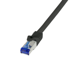 LogiLink Patch kábel Ultraflex, Cat.6A, S/FTP, fekete, 50 m kábel és adapter