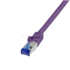 LogiLink Patch kábel Ultraflex, Cat.6A, S/FTP, lila, 1 m (LOGILINK_C6A039S) kábel és adapter