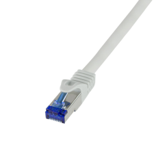 LogiLink Patch kábel Ultraflex, Cat.6A, S/FTP, szürke, 0,5 m kábel és adapter