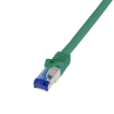  Logilink Patch kábel Ultraflex, Cat.6A, S/FTP, zöld, 0,25 m kábel és adapter