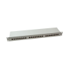 LogiLink Patchpanel 19" Einbau Kat.6 STP 24 Port, grau (NP0053)