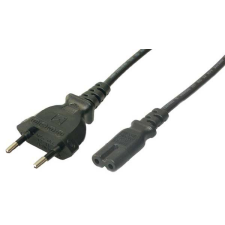 LogiLink Power Cord, Euro-Euro8,black, 1.80m kábel és adapter
