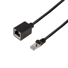 LogiLink prémium patch kábel hosszabbító Cat.6A, S/FTP 10m fekete (CQX093S) (CQX093S) kábel és adapter