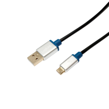 LogiLink Premium USB 2.0 A apa - MicroB apa összekötőkábel 1m - Fekete kábel és adapter