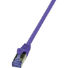 LogiLink RJ45 Hálózat Csatlakozókábel CAT 6A S/FTP 1.00 m Viola Lángálló, Halogénmentes, Védővel LogiLink (CQ303VS)