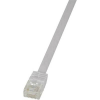 LogiLink RJ45 Hálózati csatlakozókábel, CAT 6 U/UTP [1x RJ45 dugó - 1x RJ45 dugó] 5 m, fehér LogiLink CF2071U (CF2071U)