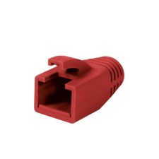 LogiLink RJ45 törésgátló 8mm, 50db piros (MP0035R) kábel és adapter