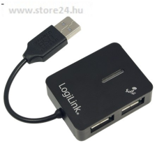 LogiLink Smile 4 portos USB2.0 HUB fekete hub és switch