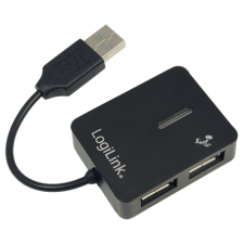 LogiLink Smile 4 portos USB2.0 HUB fekete (UA0139) hub és switch